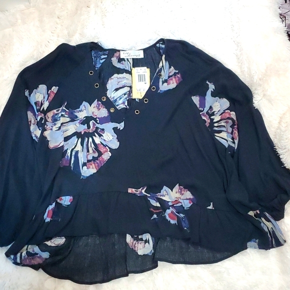 Vintage Havana Blouse Size M Long Sleeve Bohemian NWT - Picture 7 of 9